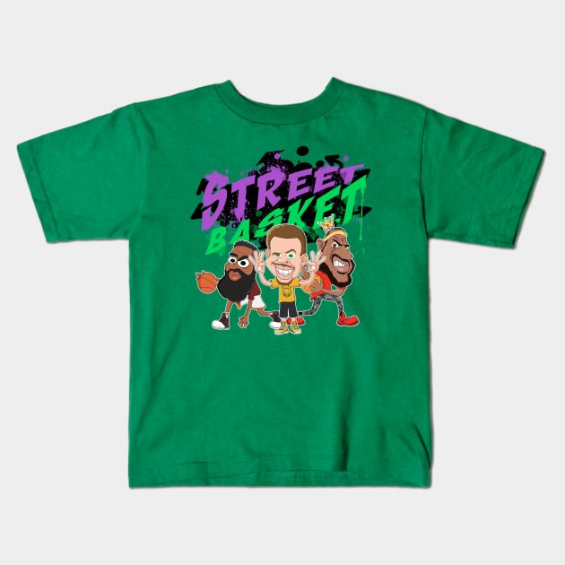 STREET BASKET Kids T-Shirt by markucho88